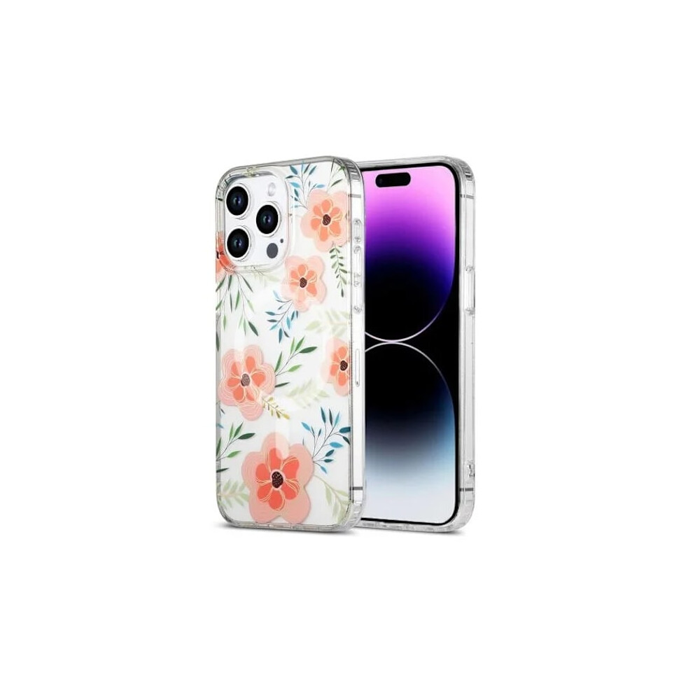 Compatible With Iphone 14 Pro Magsafe Mobile Case - Flowers Pink 9395123299785