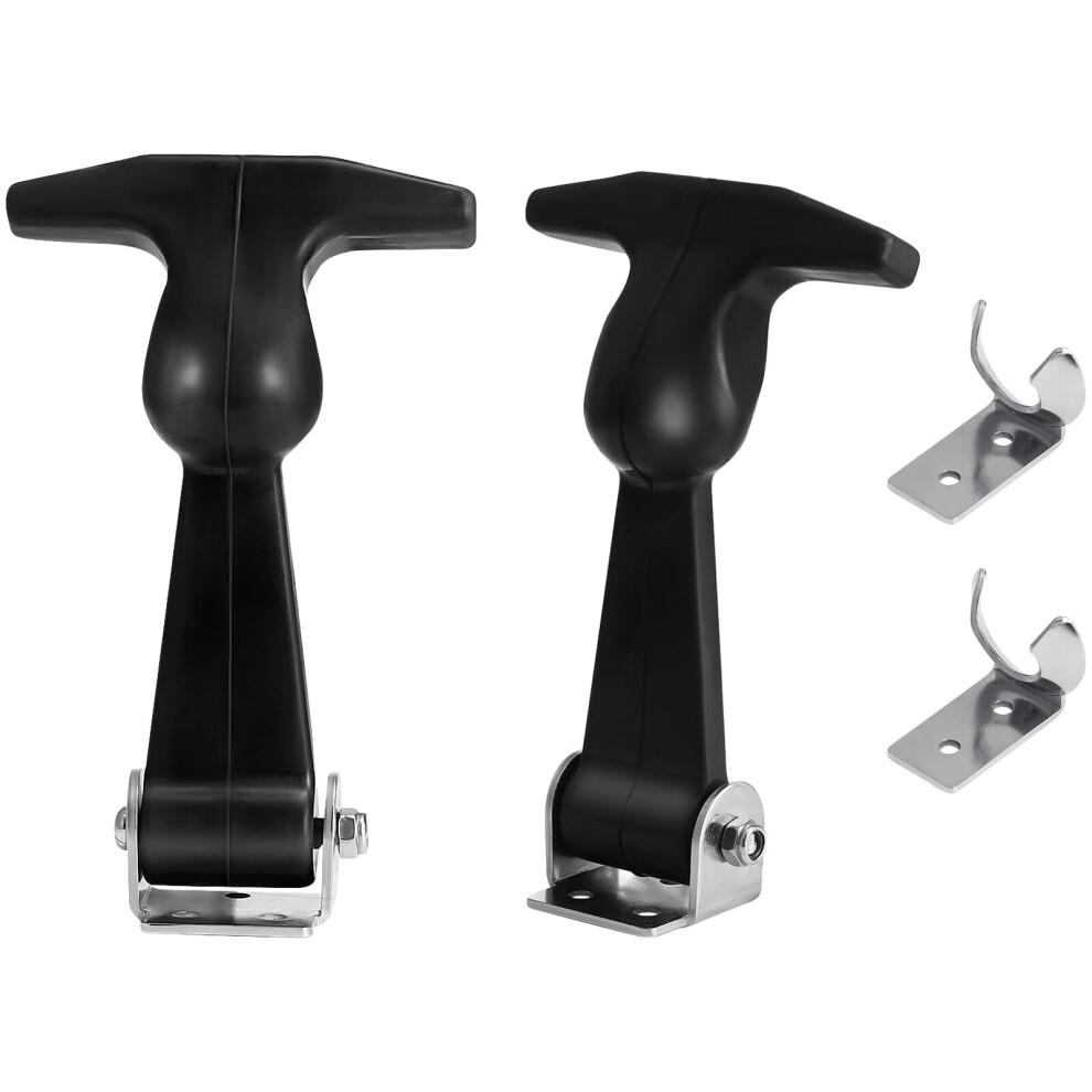 2 Pcs T-Handle Hasp Latch Clamp Rubber Flexible Draw Latches Damping Cooler 9395123300160