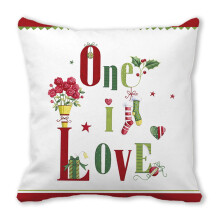 Cojín decorativo para sala de estar Toudaret con estampado navideño, cojín decorativo para silla de dormitorio