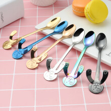 Uclet Conjunto de Talheres, Utensílios para Cozinha, Sala de Jantar e Bar, Utensílios para Tomar Café, Conjunto de Colheres de Cozinha com Cabo