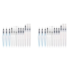 Aquarellpinsel-Set, 24-teilig, nachfüllbare Aquarellpinsel für Schüler und Bastelarbeiten (24 Stück)