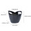 Hiroekza Kitchen Essentials Πλαστικός 4λιτρος κουβάς σαμπάνιας, οβάλ, μονός κουβάς πάγου για 3