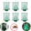 Bug Repellent Outdoor 6-pack Ranch Fly Trap, Reusable Fly Cage green 1