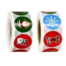 BESTSKY 500 Rolls Christmas Tag Scrap-booking Decorative Stickers Decoration Gift Label DIY Craft Supplies, B Model