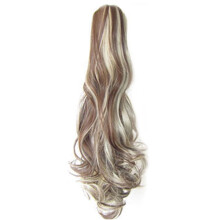 Jygee55cm Extensión de cola de caballo larga rizada y ondulada para mujeres y niñas, pieza de cabello sintético con clip, extensiones de cabello10