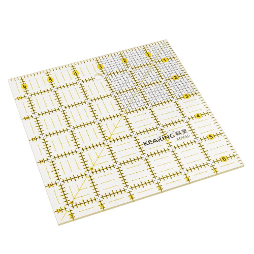 Square Acrylic Sewing Quilting Ruler Templates Tool for Patchwork Crafts 16.5x16.5cm 2