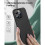 Compatible avec iPhone 14 Pro Max, coque en silicone noir mat caoutchouté 4