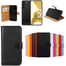 Étui portefeuille compatible avec le Samsung Galaxy S22 - CHOISISSEZ : BLEU compatible avec le SAMSUNG S22 5G