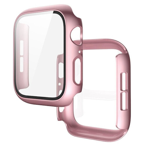 Θήκη πλήρους κάλυψης για συμβατότητα με Apple Watch με Apple Watch4/5/6/SE από σκληρυμένο γυαλί