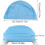 2-pack Swimming Cap for Adults, Soft PU Fabric Swimming Cap 2