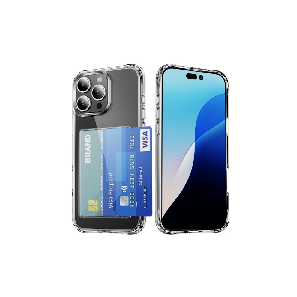 Case Card Slot Compatible With Iphone 16 Pro Max Transparent 9395123406114