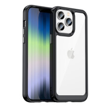 Coque Hybrid Edge compatible avec iPhone 14 Pro Noir