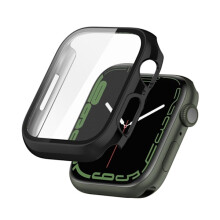 Compatible avec Apple Watch Series 7/8/9 (45 mm) - Étui et protection d'écran noirs