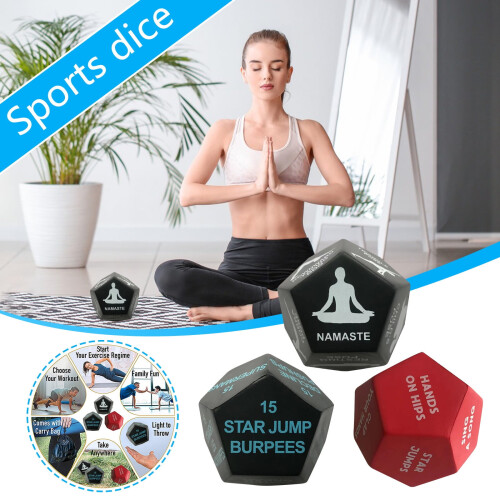 Jacenvly Νέα Επιστροφή στο Σχολείο Έκπτωση 10Cm12Face Body Yoga Άσκηση Γυμναστικής Ζάρια