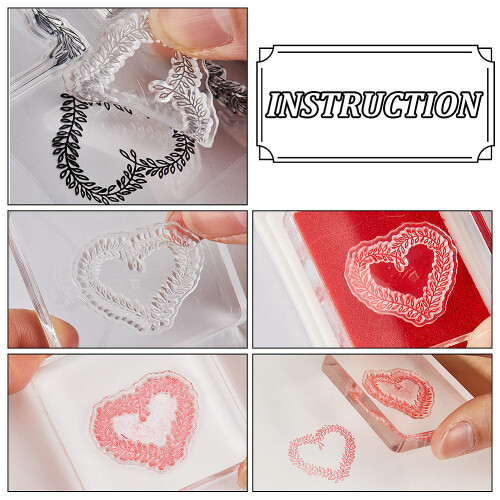 1 τσάντα 2 στυλ PVC πλαστικές σφραγίδες για DIY Scrapbooking άλμπουμ φωτογραφιών 1