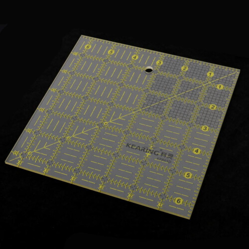 Square Acrylic Sewing Quilting Ruler Templates Tool for Patchwork Crafts 16.5x16.5cm 1