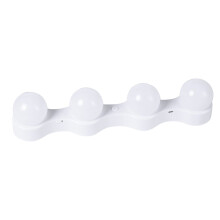 LED-sminkelampe for sminke, knebeskyttere for jobb, mini justerbar skiftenøkkel, speil foran, sugekopp
