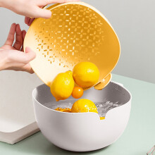 Kiplyki Flash Deals 2er-Pack Sieb- und Abtropfsieb-Set, robustes Küchenspülensieb zum Waschen von Obst und Gemüse, Nudelsieb
