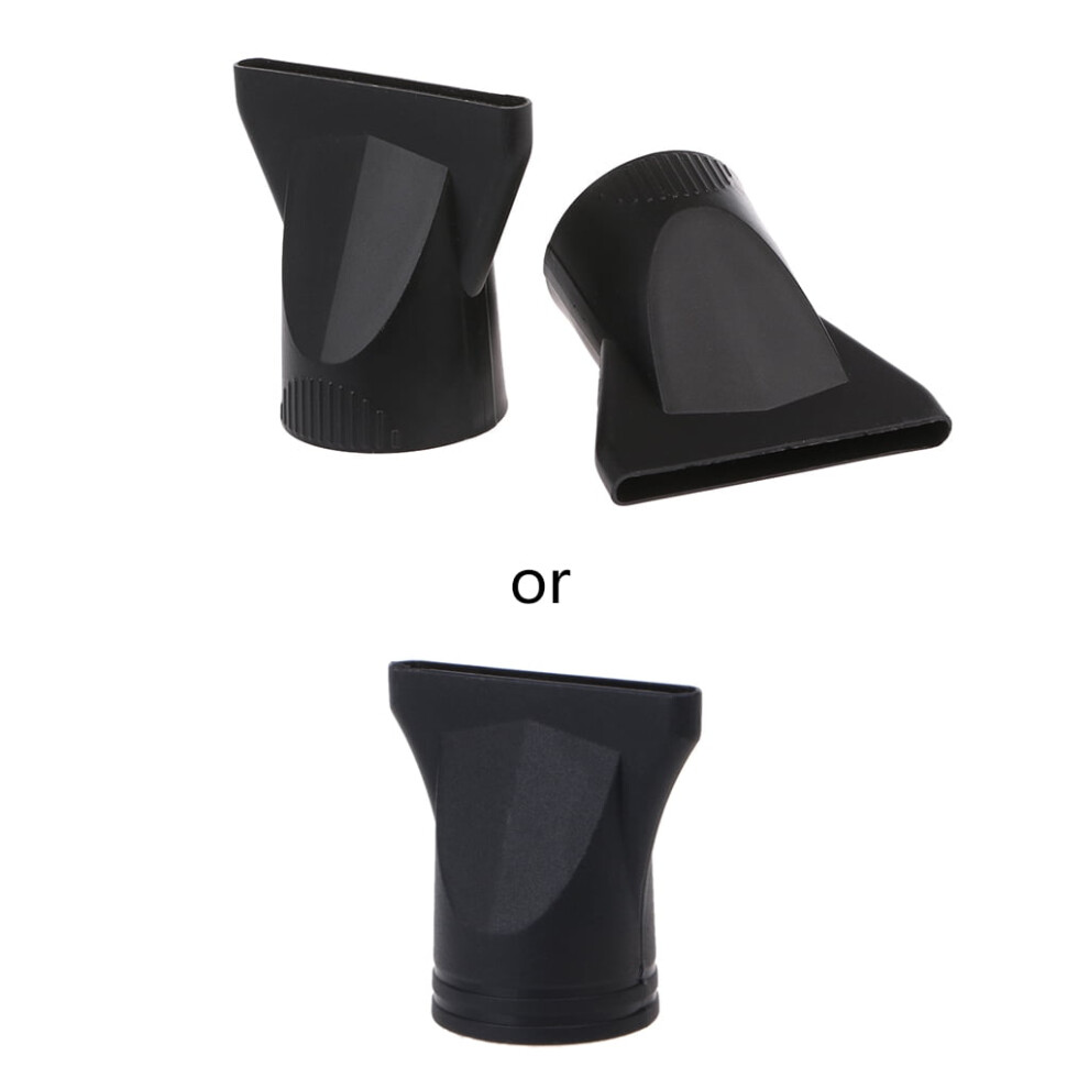 Black Salon Hair Dryer Nozzle Narrow Concentrator Blow Flat Hair Drying Nozzle