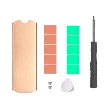 jixopn Solid State-diskkylare Koppardiskkylare 0,5 mm 401 W Bärbart set Antioxidant Hållbar för M.2 2242 2280NVMe SSD