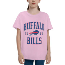 Bills Kinder Kurzarmshirt mit Sport-Football-Teamlogo, Geschenk für Baseball-Fans, geeignet für Jungen und Mädchen