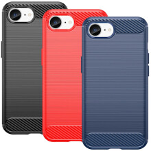 Coque SKALO Armor Carbon compatible avec iPhone 16e - Disponible en rouge