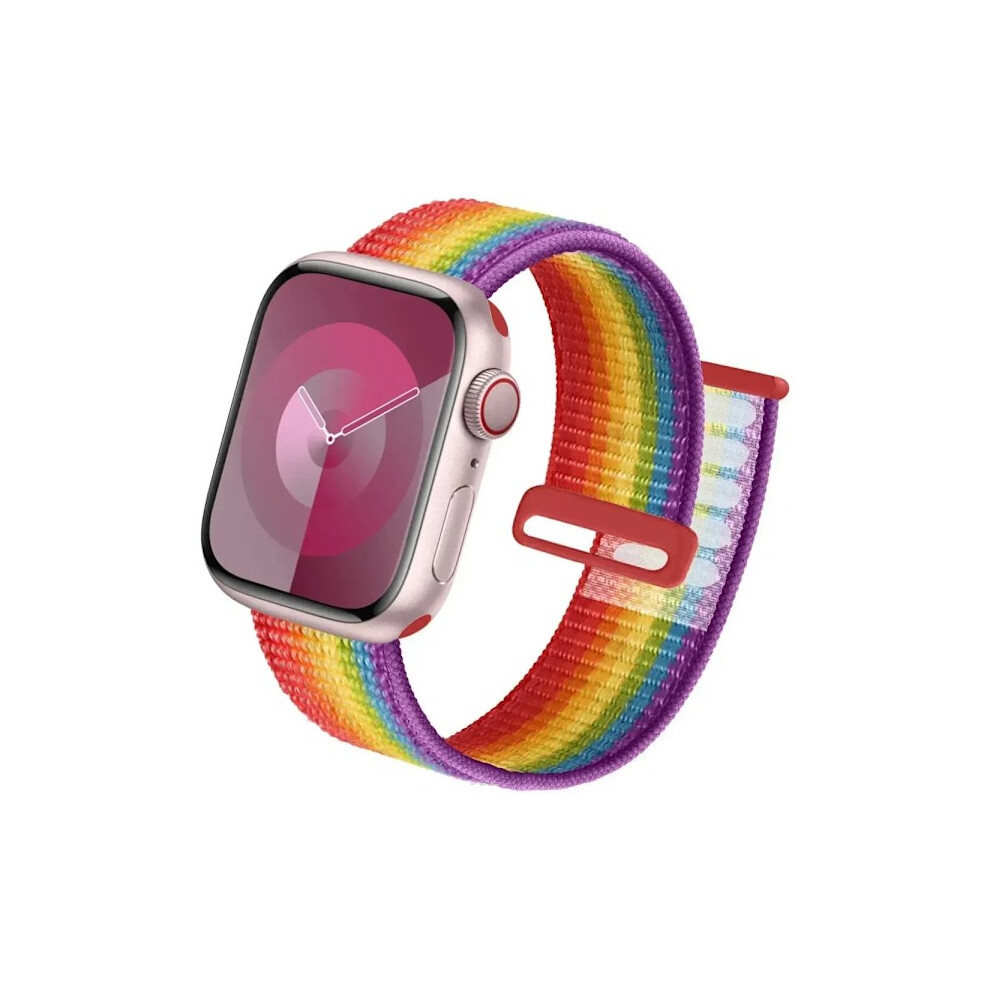 Nylon Loop Bracelet Compatible With Apple Watch 49Mm Ultra2, 44Mm, 40Mm, 45Mm, 41Mm, 42Mm, 39Mm For Iwatch Series 10, 9, 8, Se, 7, 6, 5, 4, 3 9395123504124