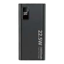 SiGN Super Powerbank30000mAh, 22.5W - Fekete