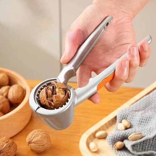 1/2Pcs Nut Cracker - Heavy Duty Walnut Cracker with Non-Slip Handle, Walnut Plier Clip Tool for Home Kitchen - Crack Nuts with Ease 2
