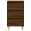 vidaXL Bedside Table with Solid Wood Legs Brown Oak 40x35x69 cm Brown 5