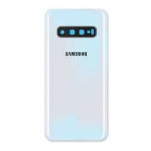 Coque arrière compatible avec Samsung Galaxy S10 - Blanche
