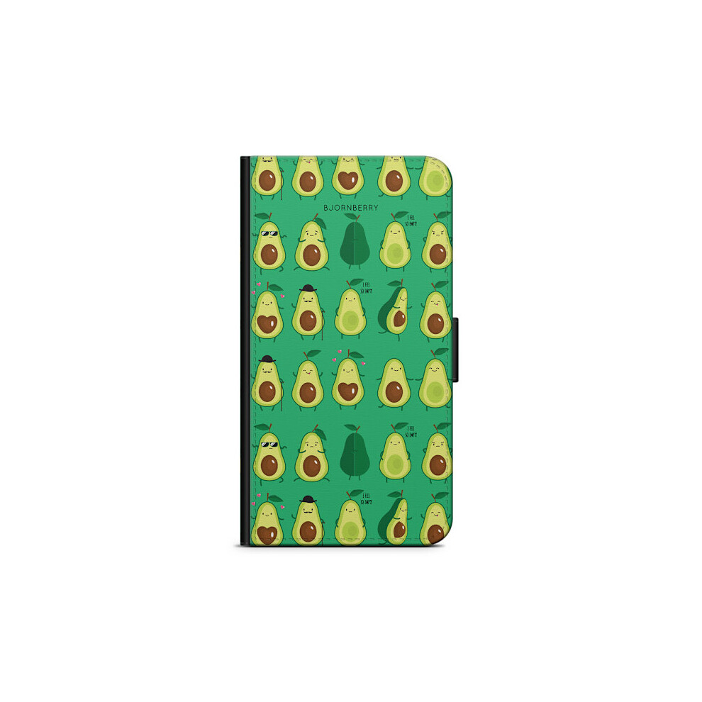 Bjornberry Wallet Case Compatible With Sony Xperia Xa2 - Avocado Pattern 9395123603810