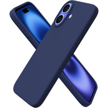 Kompatibilné s mäkkým silikónovým puzdrom iPhone 16 6,1" s 3-vrstvovou ochranou - námornícka modrá [JSR]