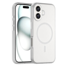 Kompatibilný s iPhone 16Plus krytom MagSafe Skin Touch matne biely