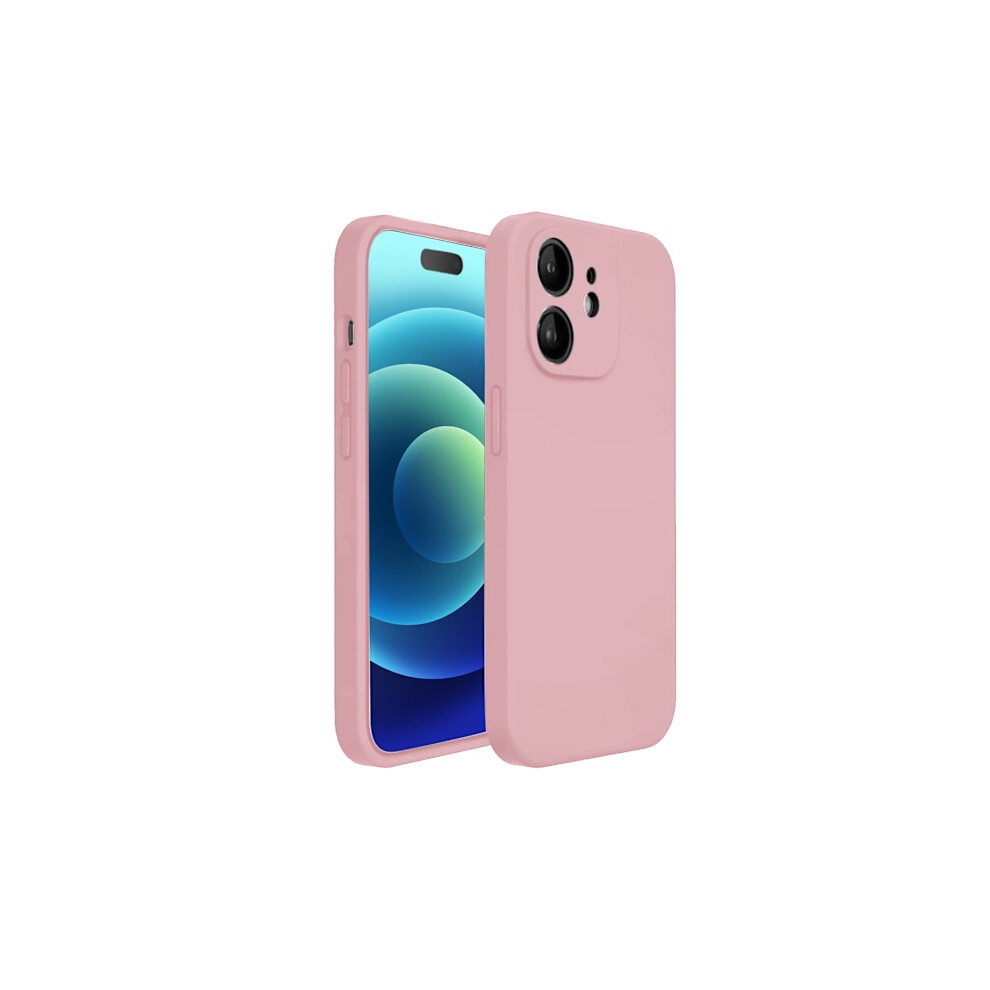 Compatible With Iphone 12 Matte Case - With Camera Protection Pink 9395123603995