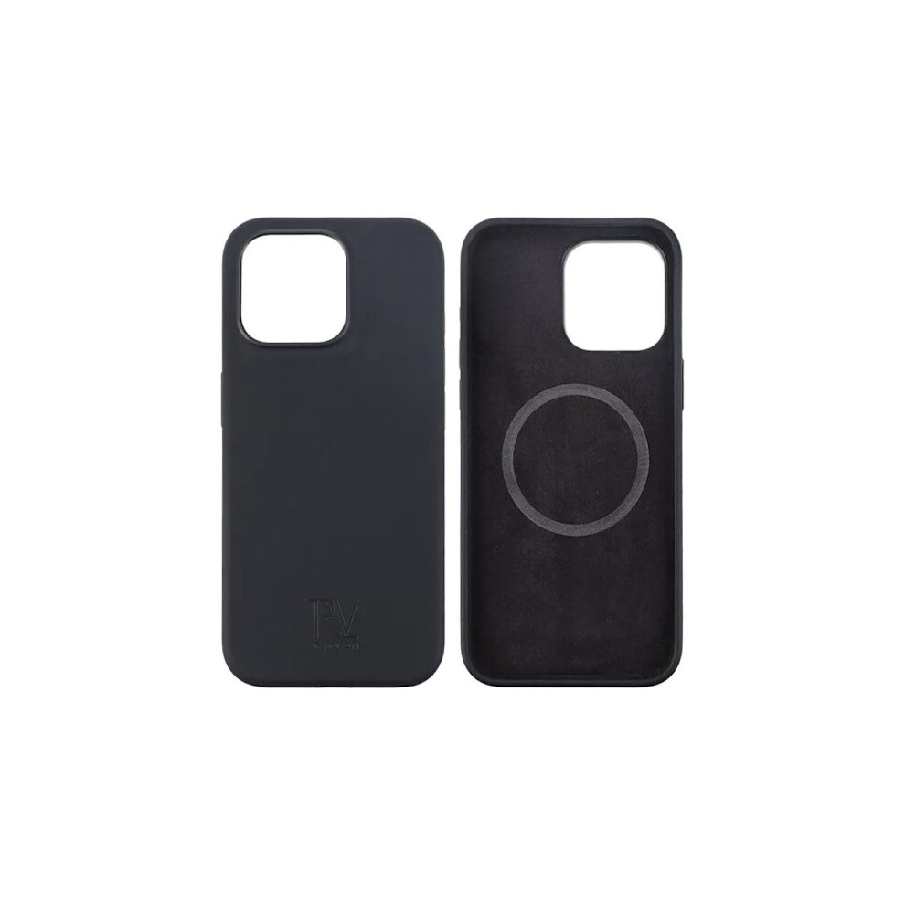 Compatible With Iphone 15 Pro Max Silicone Case Rvelon Magsafe - Black 9395123604060