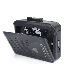 Cassette Player Walkman Cassette Player Portable Speaker Multiple Power Sources AMFM Radio Black