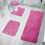 Winysin1PC Μπάνιο Τρία Ανάγλυφα 50*80cm+50*40cm (Σχήματος U) +40*40cm Καπάκι Λεκάνης 1