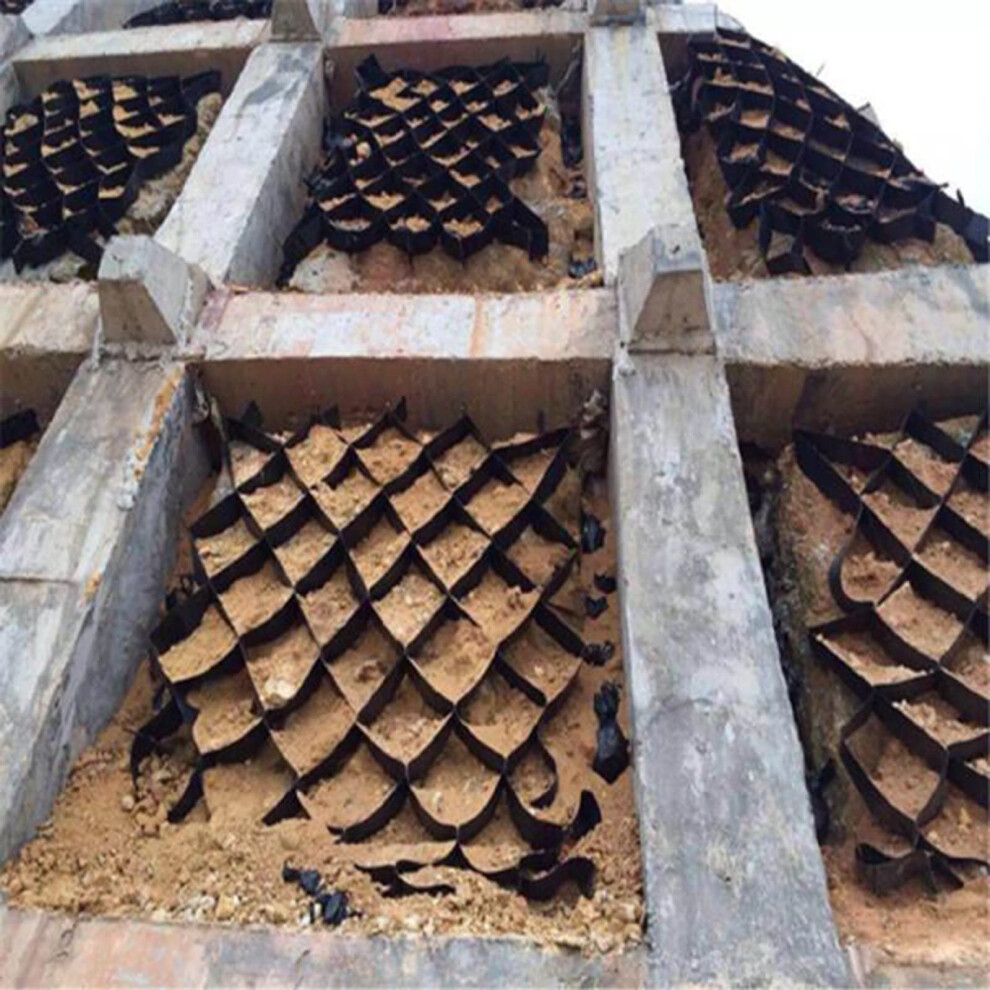 Geogrid Gravel Stabilizer For Driveway And Parking, Load Hdpe Grid 3X16ft For Erosion Control 9164114618122