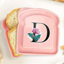 DEKAXID 1pc Portable Bread Box with Lid, Leak Proof & Reusable, compatible with Toast Freshness Preservation, for Camping, Picnic, School, Office
