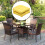Colcolo2Pack48x48cm Μαξιλάρι καθίσματος με φούντες, συμβατό με ψάθινη καρέκλα, κουνιστή 4