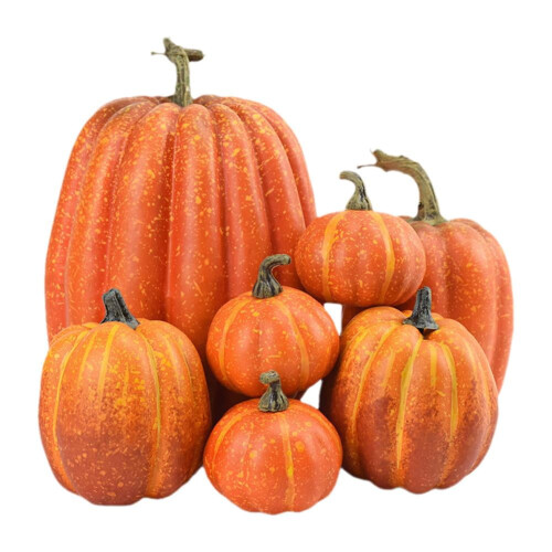 7 τεμάχια/σετ στολίδι κολοκύθας για το Halloween ~) > Ζωντανή κολοκύθα K4N8