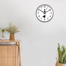 FloHua 10in Modern Silent Wall Clock, Digital Living Room Clock, compatible with Christmas Clearance Home Essentials, On Time Mute Watch, Xmas Gifts