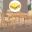 Colcolo2Pack48x48cm Μαξιλάρι καθίσματος με φούντες, συμβατό με ψάθινη καρέκλα, κουνιστή 8