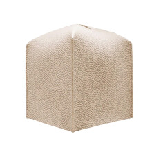 Porta-lenços quadrado martelado à mão com dispensador - Design decorativo, resistente à ferrugem e com acabamento artesanal antigo.