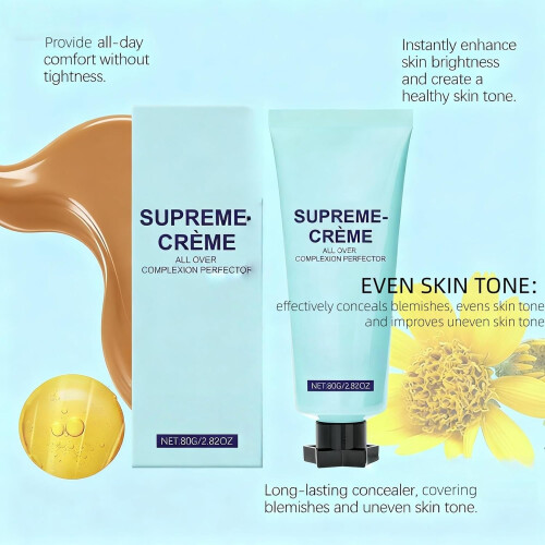 Full Coverage Waterproof Concealer Cream for Face and Body, Tattoo Coverage, Hydrating Ivory 80g 2