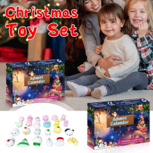 Calendrier de l'Avent Ympuoqn - 24 jours de mini-jouets pour enfants, décorations de Noël intérieures et extérieures, cadeaux et petits présents