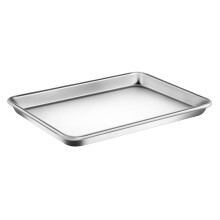 Plaques de cuisson antiadhésives Nutrichef, moule à biscuits en aluminium avec grille de refroidissement et revêtement argenté
