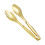 Leott Food Clip Gold, Κλιπ Κουζίνας, Λαβίδα Σαλάτας από Ανοξείδωτο Ατσάλι, Μπάρμπεκιου, 1