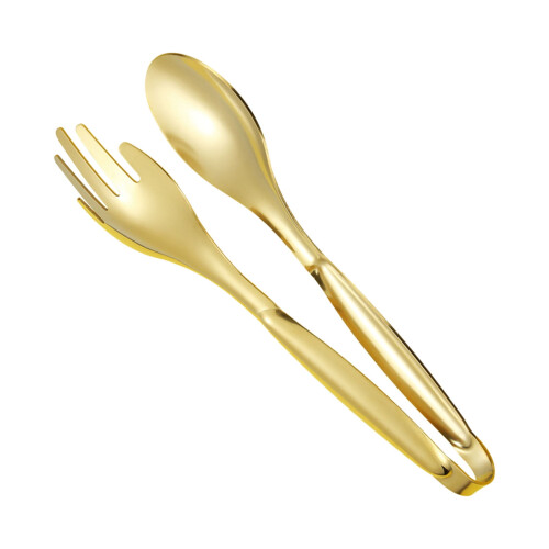 Leott Food Clip Gold, Κλιπ Κουζίνας, Λαβίδα Σαλάτας από Ανοξείδωτο Ατσάλι, Μπάρμπεκιου,